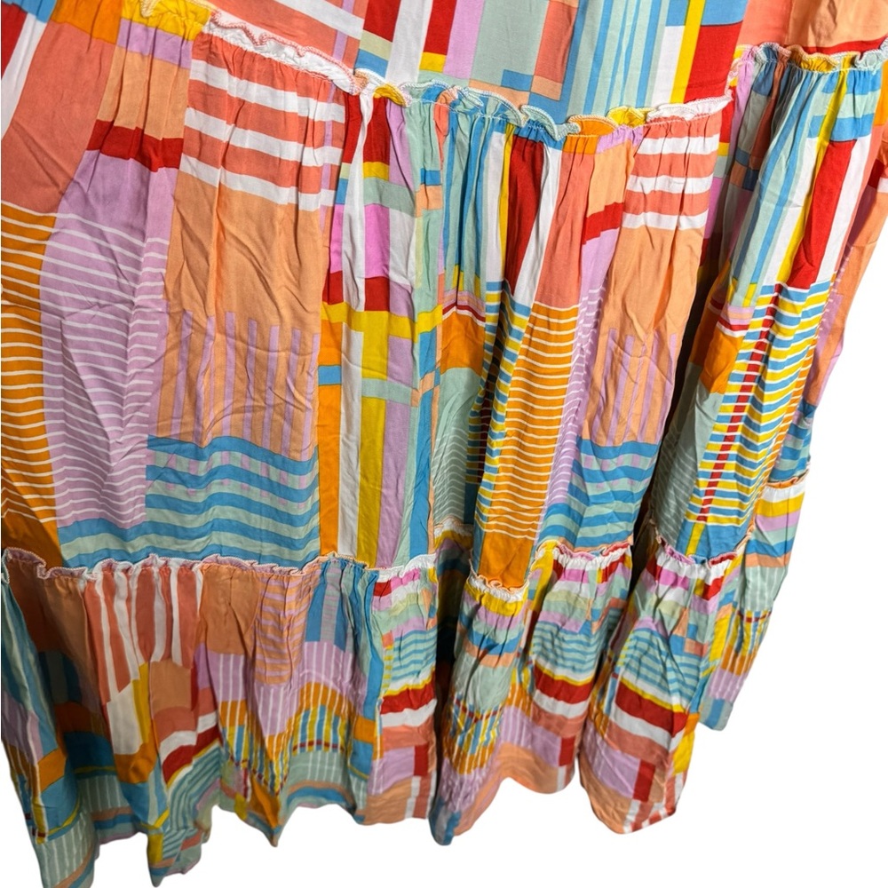 Anthropologie Abel The Label multi colored smocked Strapless Maxi Dress
Med, EUC - Picture 6 of 10